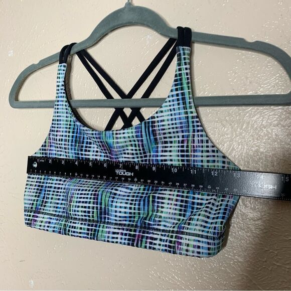 Athleta girl upbeat sport bra colorful black - Picture 5 of 7